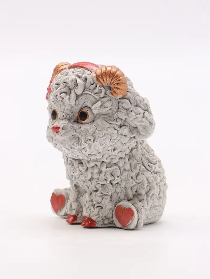 Фигурка декоративная &laquo;Барашек сидит&raquo;, 7&times;5&times;5 см, серая