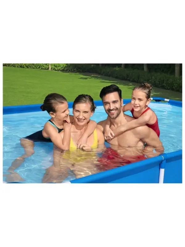 Бассейн каркасный Bestway Steel Pro 56424, 400&times;211&times;81 см, фильтр-насос, прямоугольный