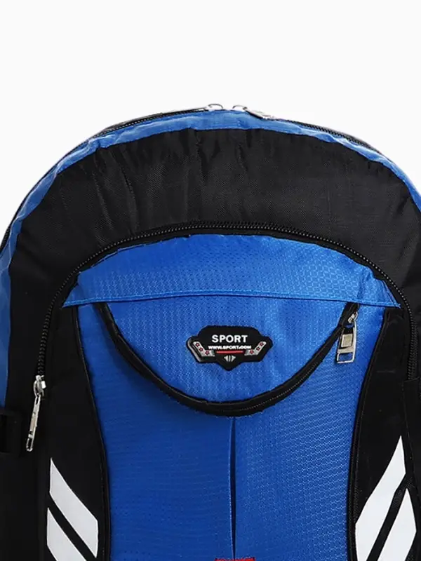 Рюкзак туристический 37 л, с карманами, с увеличением, 35&times;16&times;53/65 см, синий