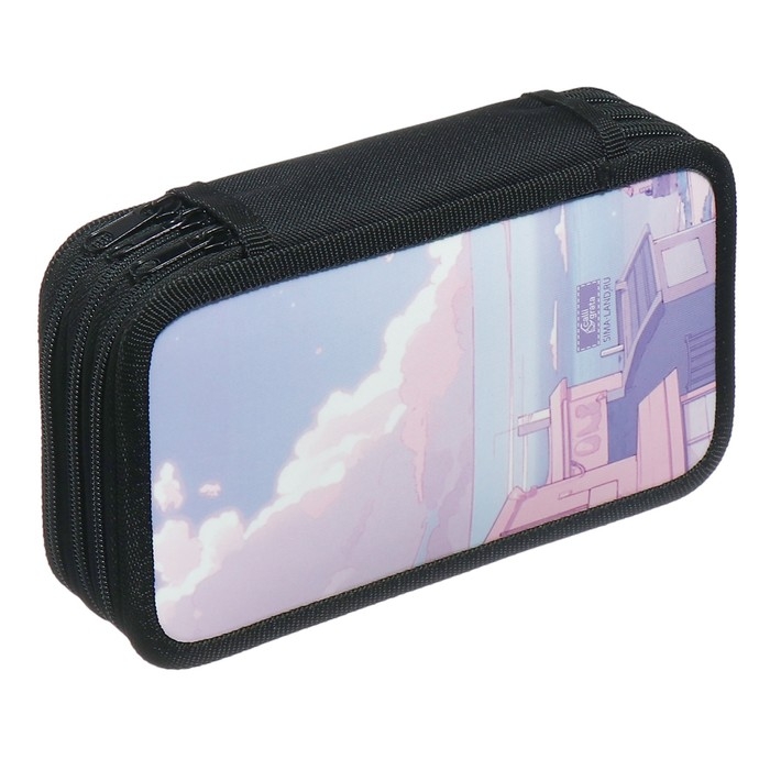 Пенал 3 секции, 125 х 205 х 55 мм, Calligrata 30П26/3 Пенал 3 секции, 125 х 205 х 55 мм, Calligrata 30П26/3 "Корея", ламинированный картон