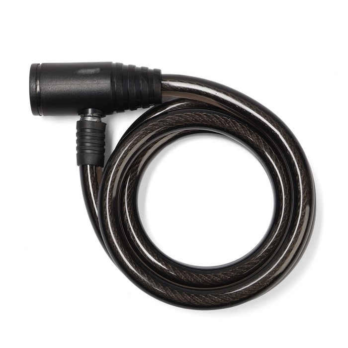 Замок навесной велосипедный LOCKLAND, 12х1200 мм, перфорированный ключ с пластиковой ручкой Замок навесной велосипедный LOCKLAND, 12х1200 мм, перфорированный ключ с пластиковой ручкой