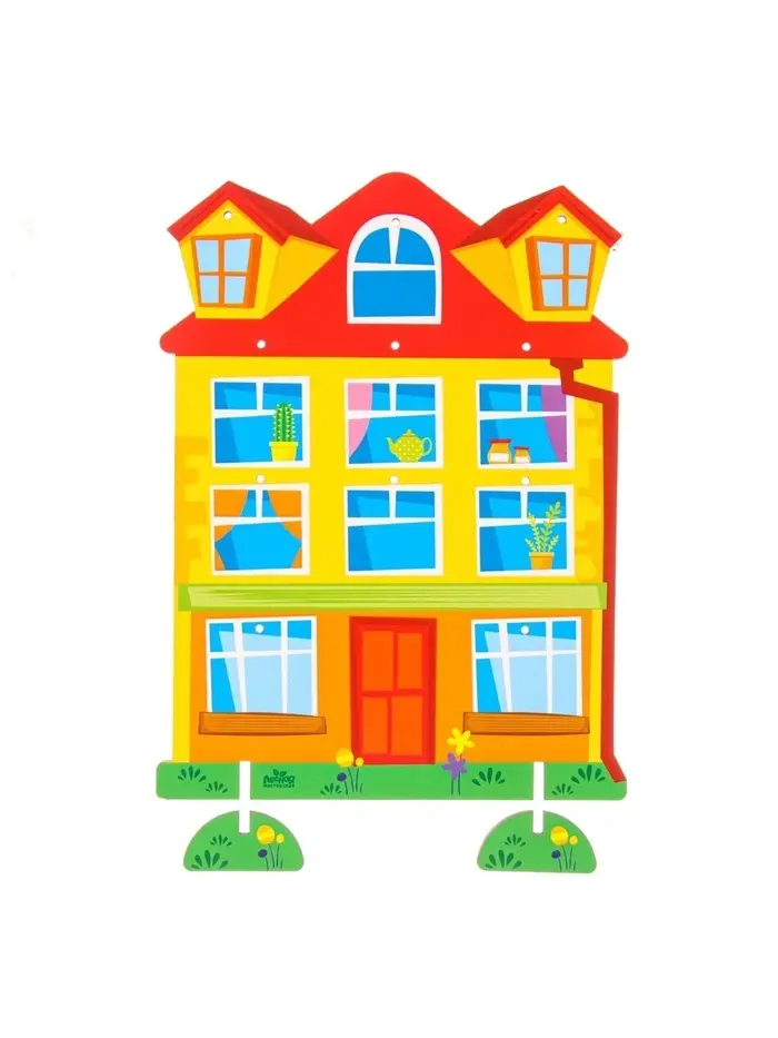 Развивающая игрушка с крючками Лесная мастерская &laquo;Дом&raquo;, 3+