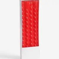 Свечи витые 2.2&times;25.5 см, набор 4 шт., красные