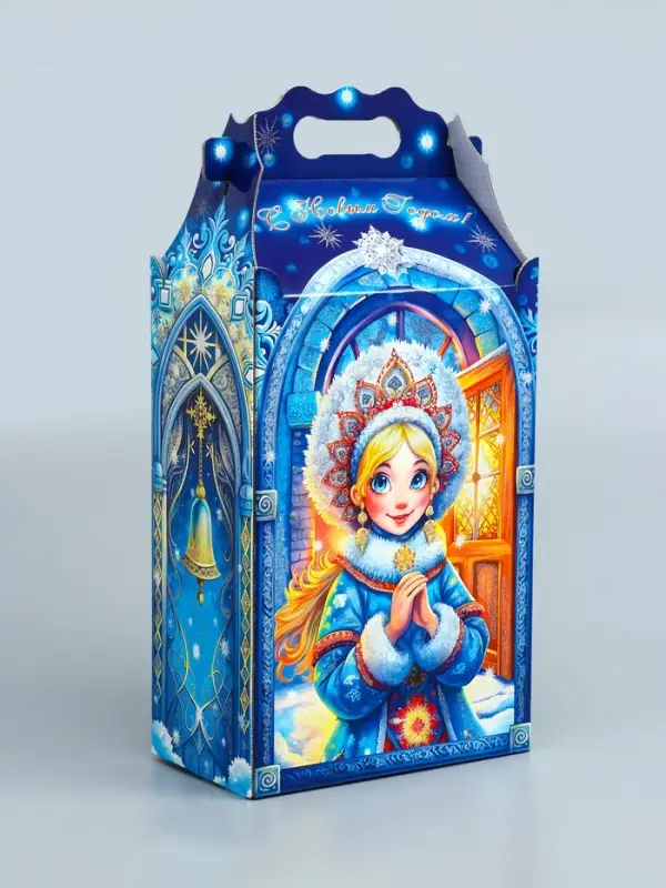 Подарочная коробка Новогодняя Корпоратив Подарочная коробка Новогодняя Корпоратив "Новогодние традиции" 20,3 х 12,3 х 41 см