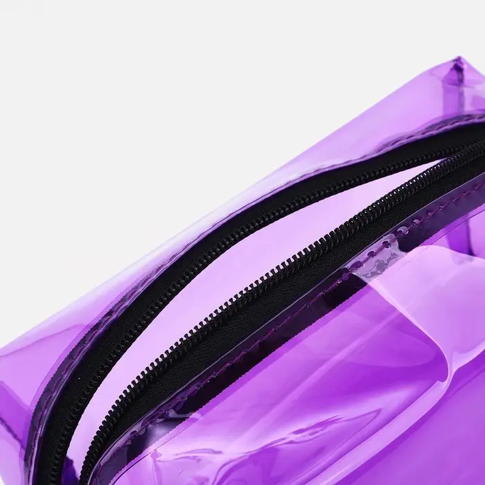 Косметичка на молнии, цвет фиолетовый