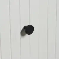 Ручка-кнопка CAPPIO PK325, d=30 мм, цвет черный, 8 шт.