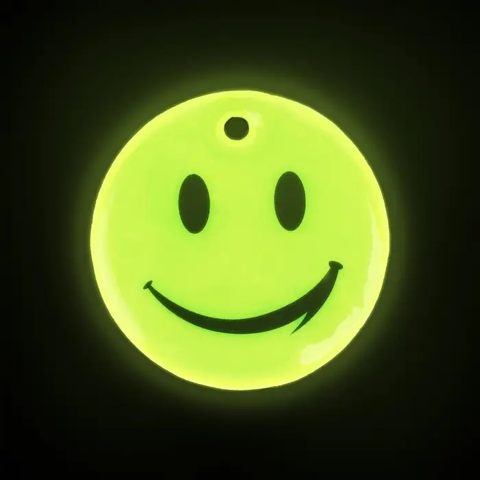 Светоотражающий элемент «Смайл Классика», 5×5 см, жёлтый Светоотражающий элемент «Смайл Классика», 5×5 см, жёлтый