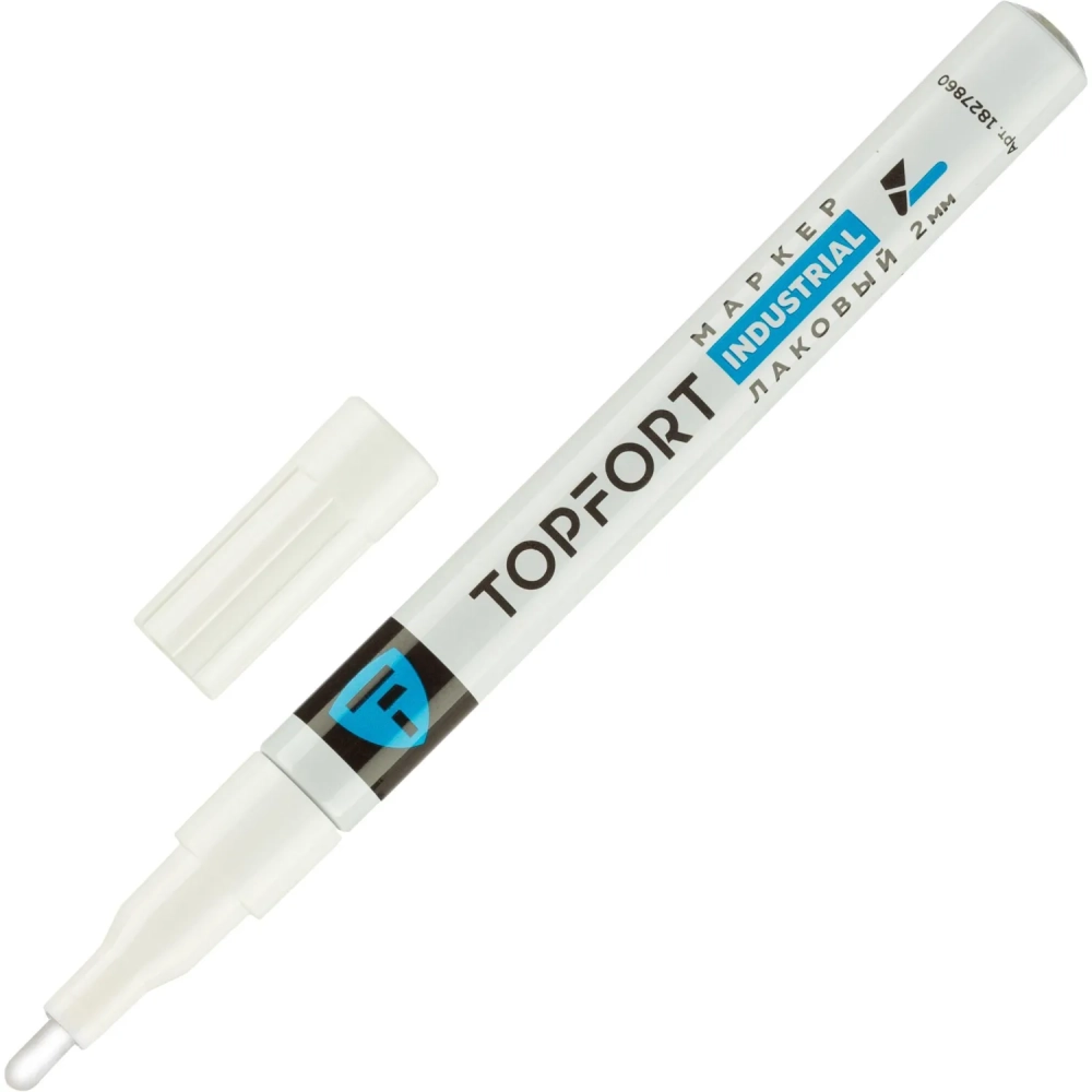 Маркер лаковый Topfort Industrial 2 мм белый