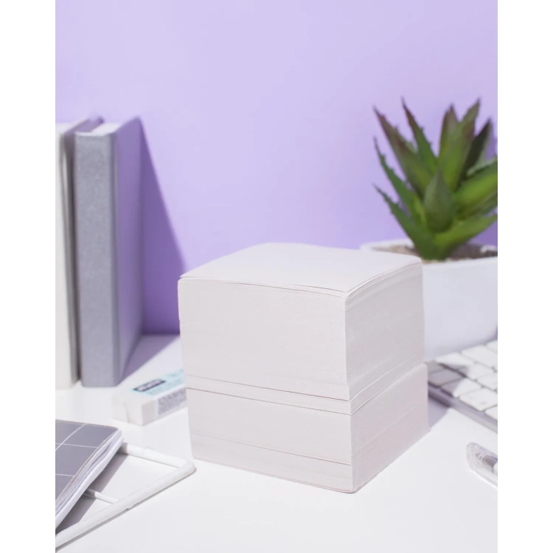 Блок для записей запасн. 9х9х9 белый 65 г