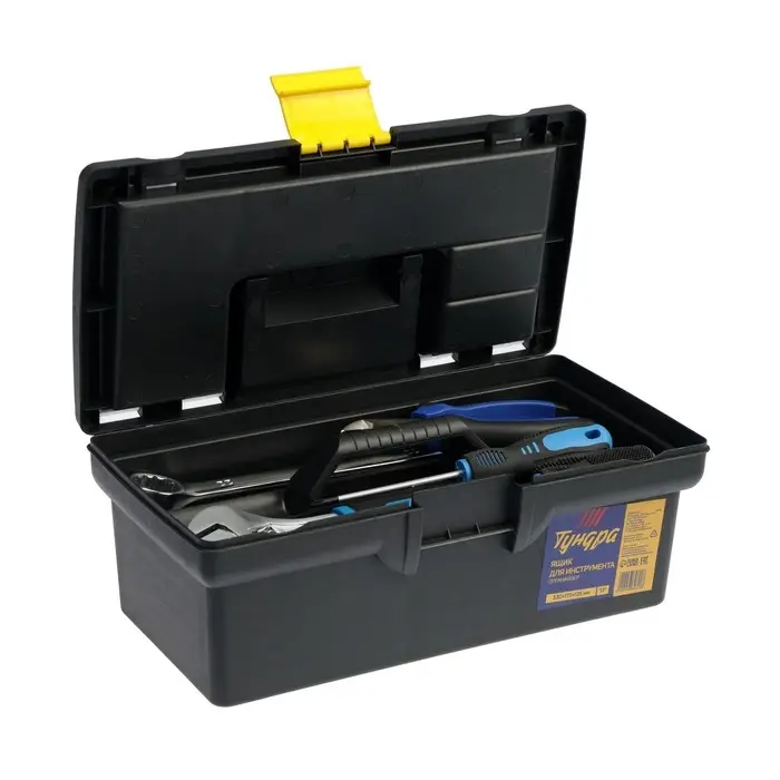 Ящик для инструмента ТУНДРА, 13", 330&times;175&times;125 мм, пластиковый, органайзер