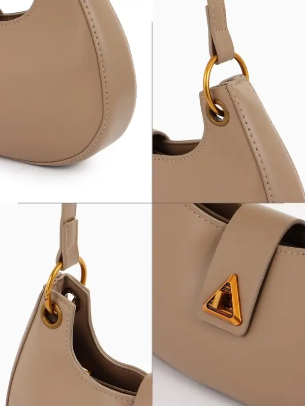 Сумка женская багет TEXTURA на молнии, 30&times;5&times;17 см, светло-коричневая