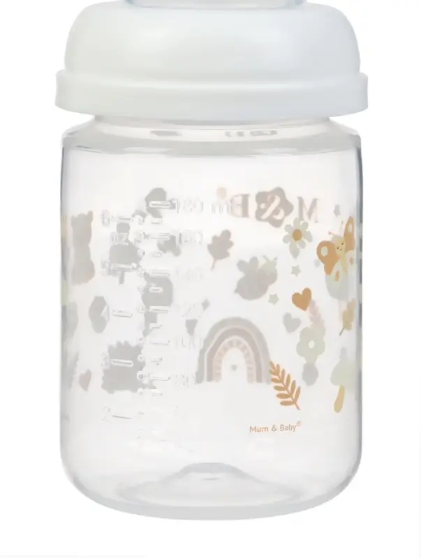 Бутылочка для кормления M&B, ШГ &Oslash;50 мм, +0мес., 180 мл.