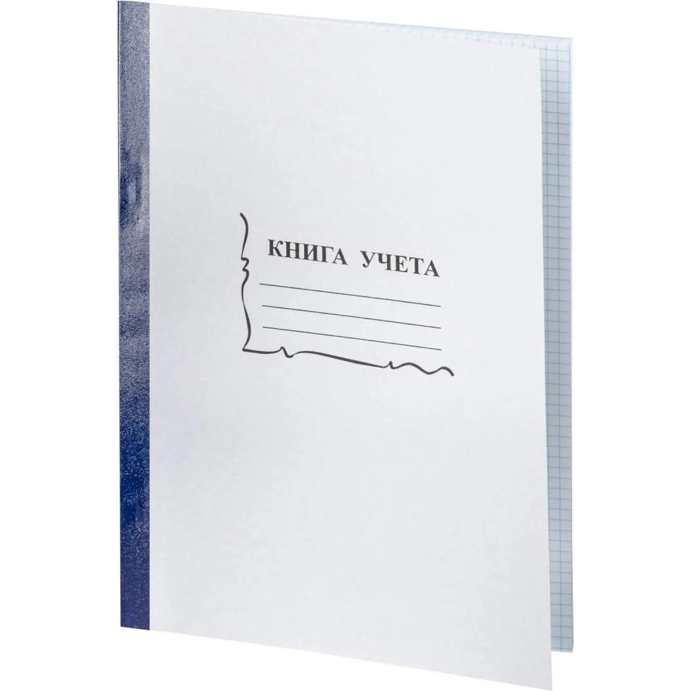 Книга учета 96л. в клетку обл.картон