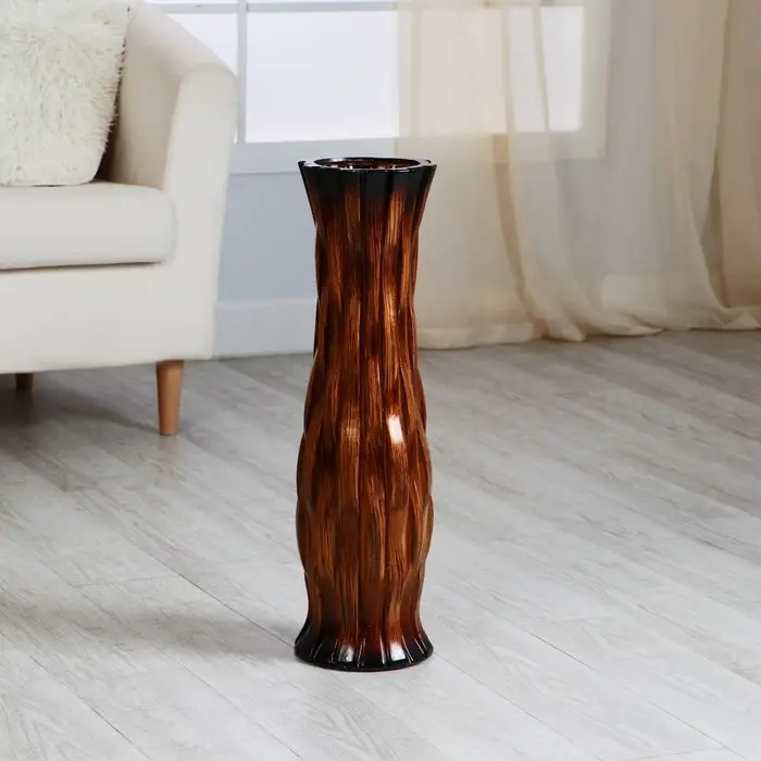 Ваза керамика напольная Ваза керамика напольная "Мавис" талия, 16х60 см d вн. 12,5 см, коричневый