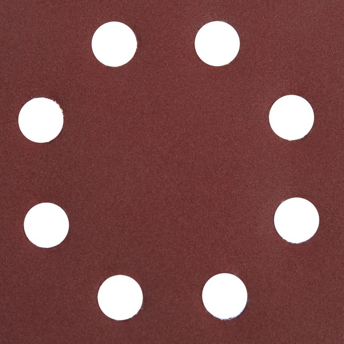 Круг абразивный шлифовальный под  Круг абразивный шлифовальный под "липучку" ТУНДРА, перфорированный, 125 мм, Р180, 10 шт.