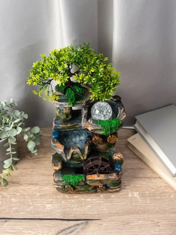 Фонтан Фонтан "Деревце на скале" 32х15х13 см (с подсветкой)