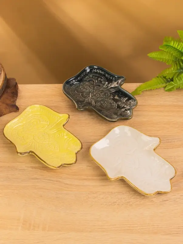 Подставка под благовония "Ладонь Будды" керамика, цв. МИКС, 21х15,5х3 см