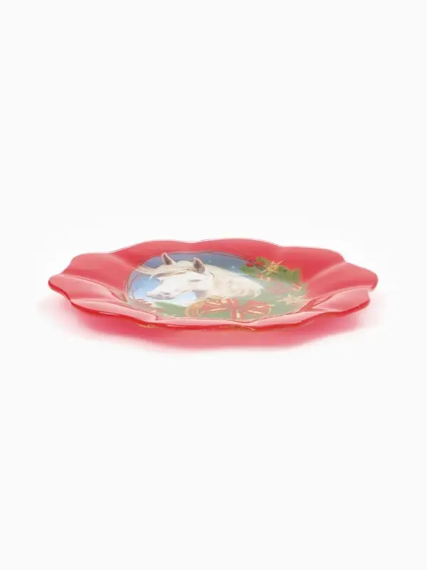 Тарелка плоская новогодняя «Счастливого года», d=20 см Тарелка плоская новогодняя «Счастливого года», d=20 см