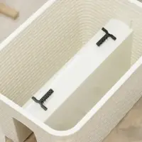Ящик балконный &laquo;Ротанг&raquo;, 12 л, 39&times;27&times;23 см, пластиковый, на перила, бежевый