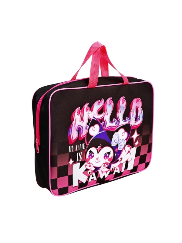 Папка с ручками текстильная А4, 360×245×70 мм, Calligrata TOP «Кавай» Папка с ручками текстильная А4, 360×245×70 мм, Calligrata TOP «Кавай»