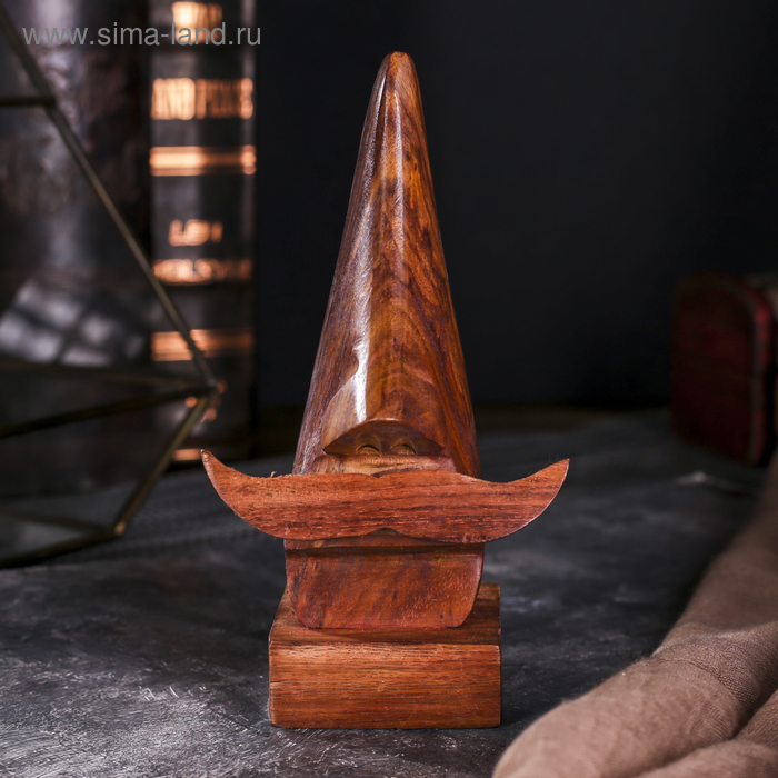 Подставка под очки "Усы Эркюль" дерево 9*6*16 см