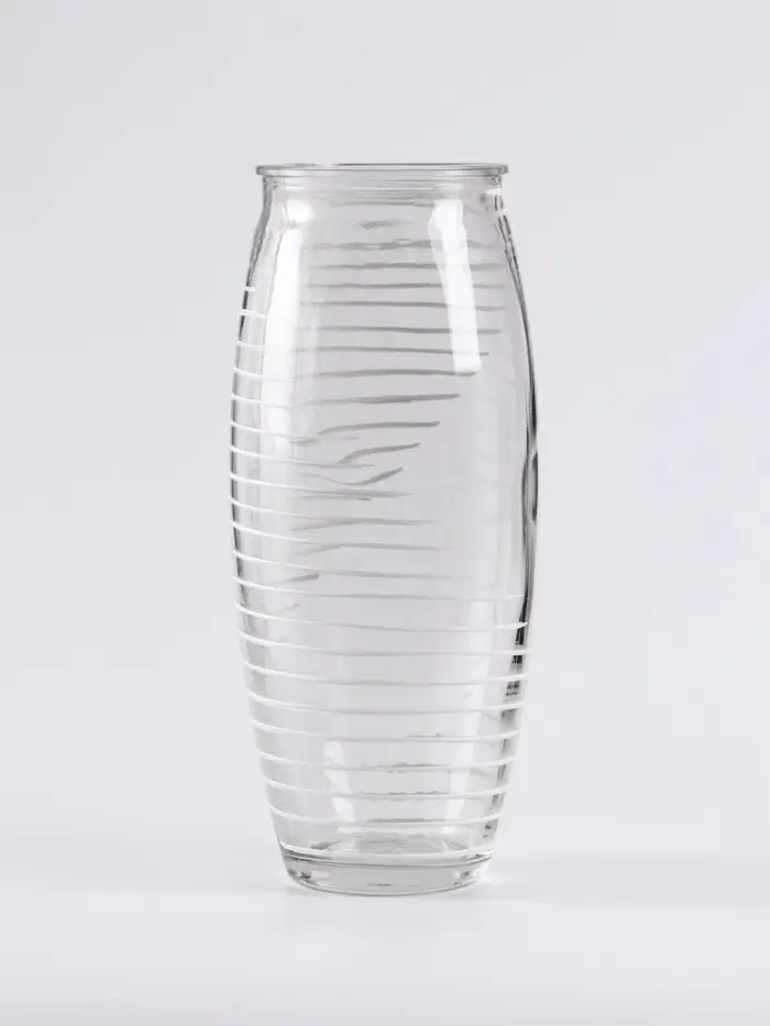 Ваза &laquo;Бриз&raquo;, дымка, h=23 см, стекло, прозрачная