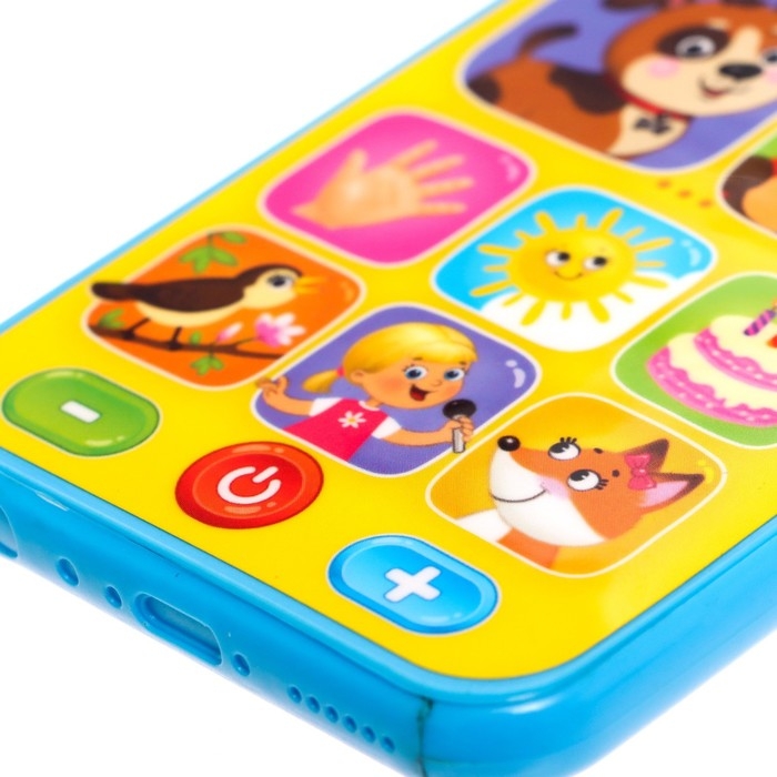 Музыкальный телефон &laquo;Потешки для малыша&raquo;, звуковые эффекты, работает от батареек