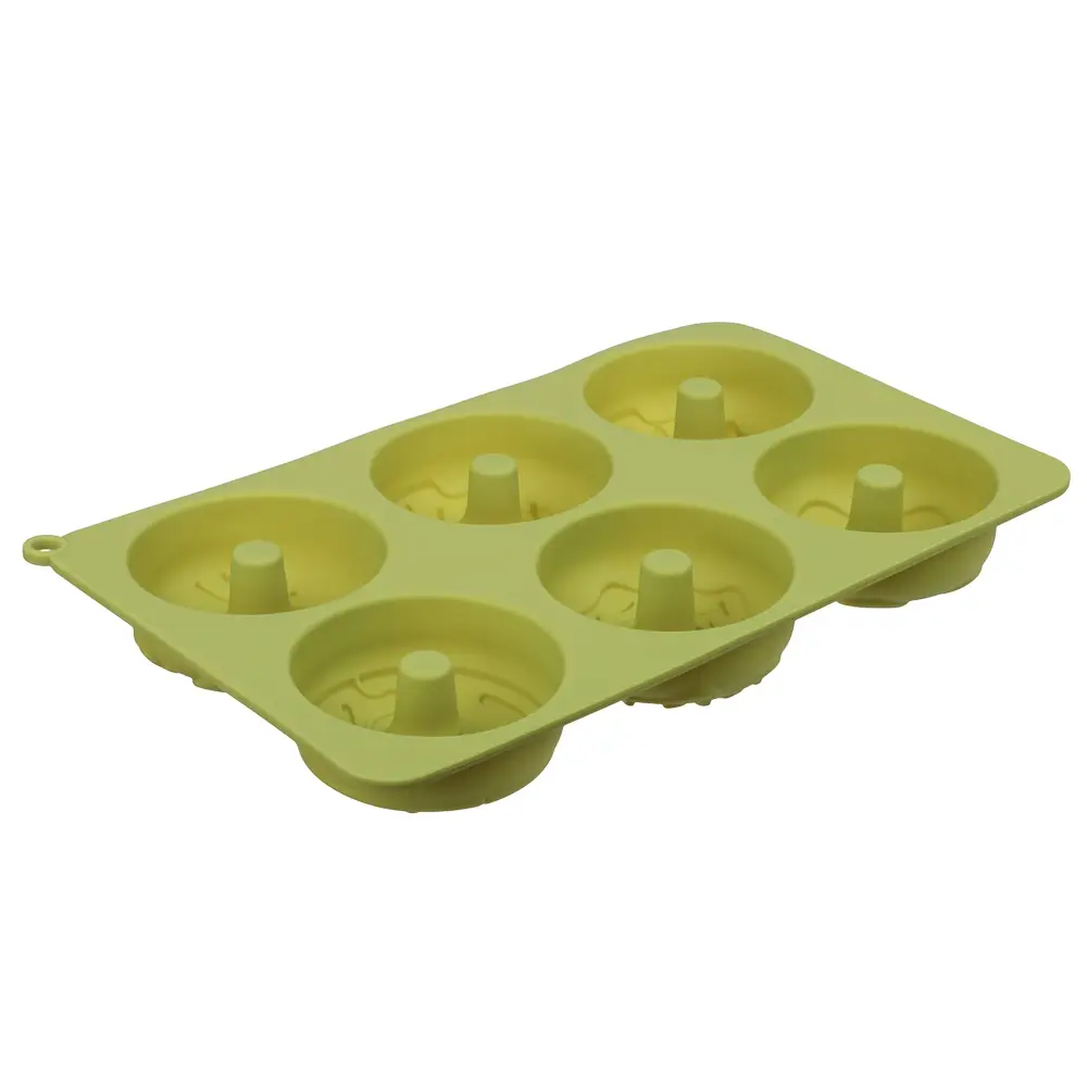 VETTA Форма силиконовая 6 ячеек, 27x16,5x3см "Пончики", 3 цвета