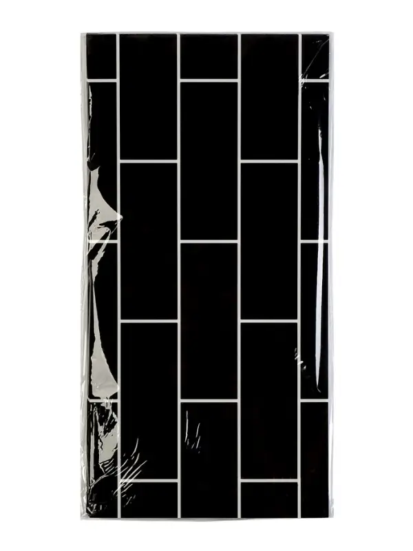 Панель самоклеящаяся 60*30 см кирпич черный