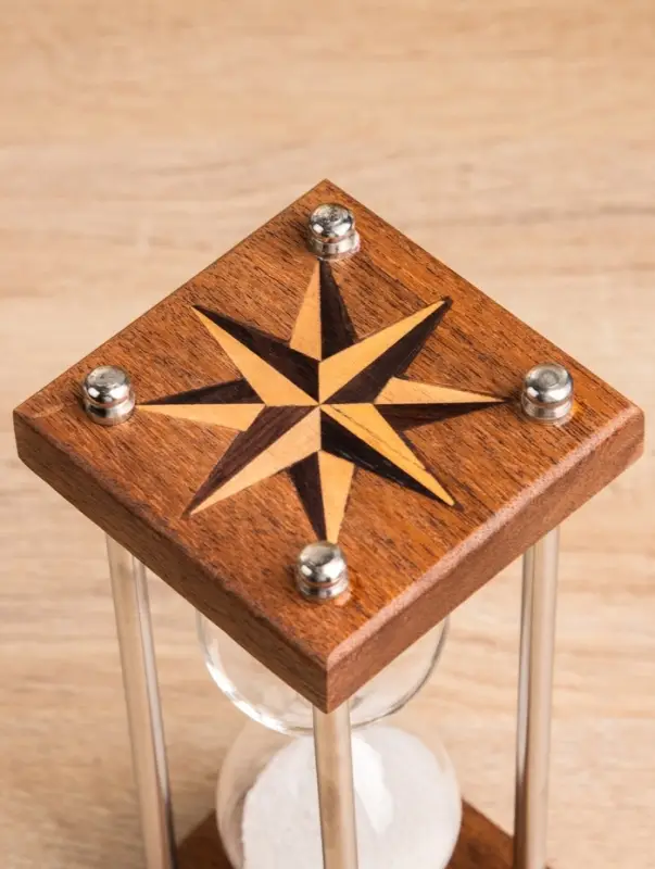 Песочные часы &laquo;Стороны света&raquo;, 7.5&times;7.5&times;19 см, на 2 минуты