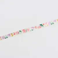 Лента атласная &laquo;Нежные пионы&raquo;, 1.5&times;22.5 (&plusmn; 1) м, разноцветная