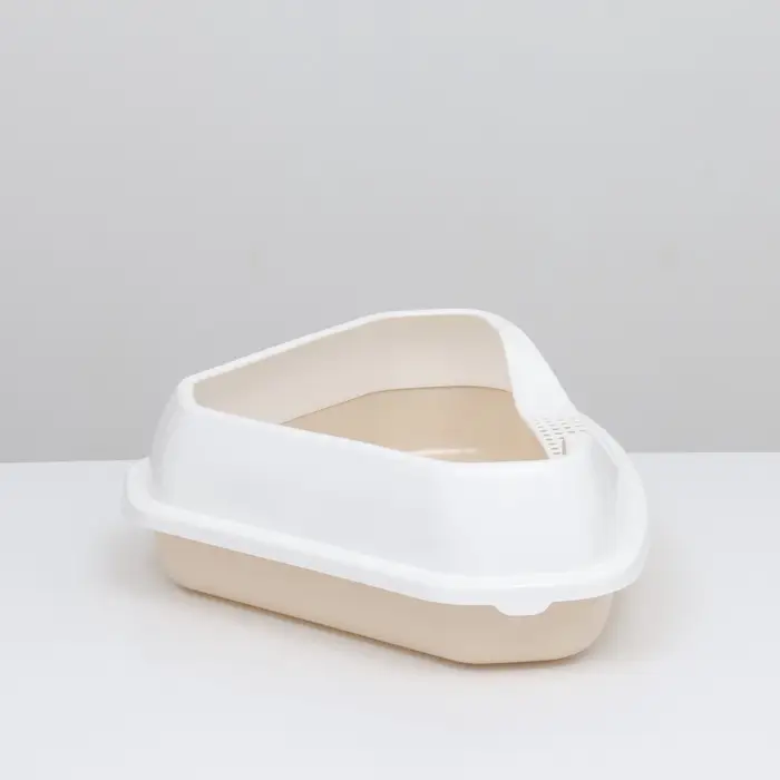 Туалет угловой с рамкой, 55.5&times;41.5&times;15 см, пластик, бежевый