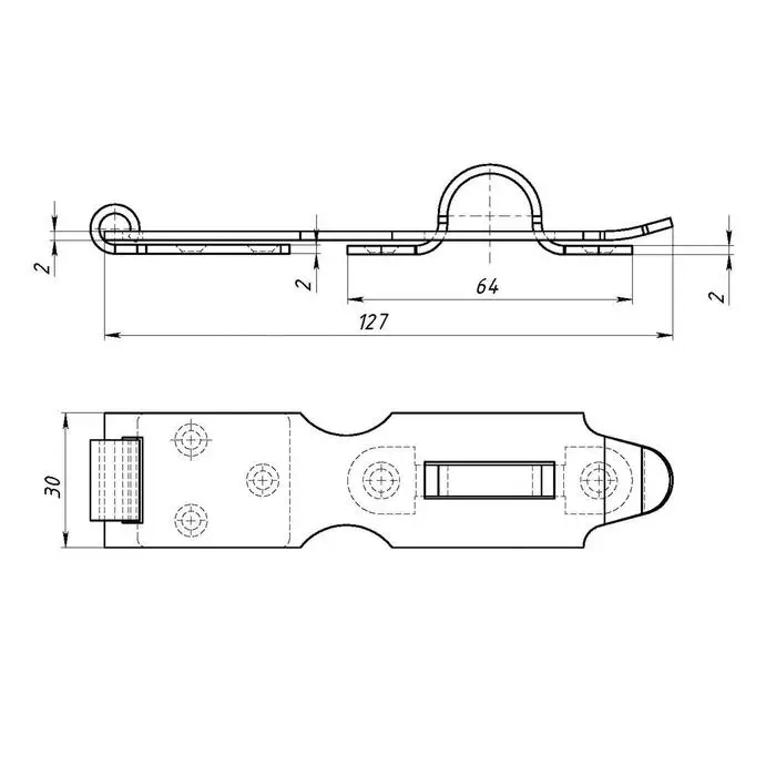 Накладка дверная НД1, цвет бронза Накладка дверная НД1, цвет бронза