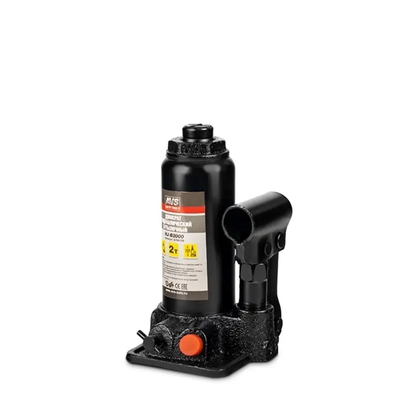 Домкрат гидравлический AVS HJ-B2000, 2т, 158-308мм. с клапаном (сумка, ремкомплект)