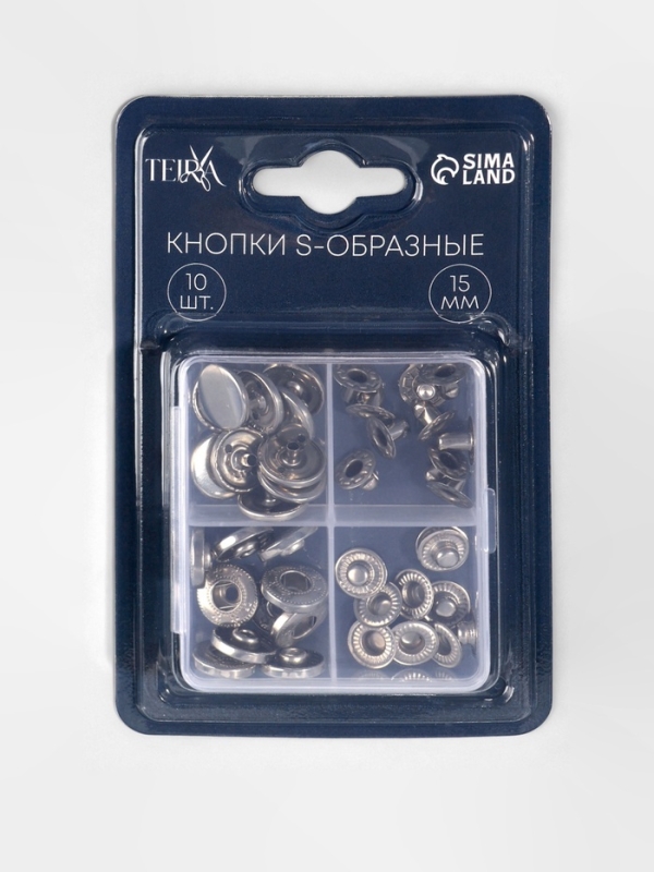 Кнопки S-образные d15мм (наб 10шт цена за наб) нерж сталь чёрный никель TR Кнопки S-образные d15мм (наб 10шт цена за наб) нерж сталь чёрный никель TR