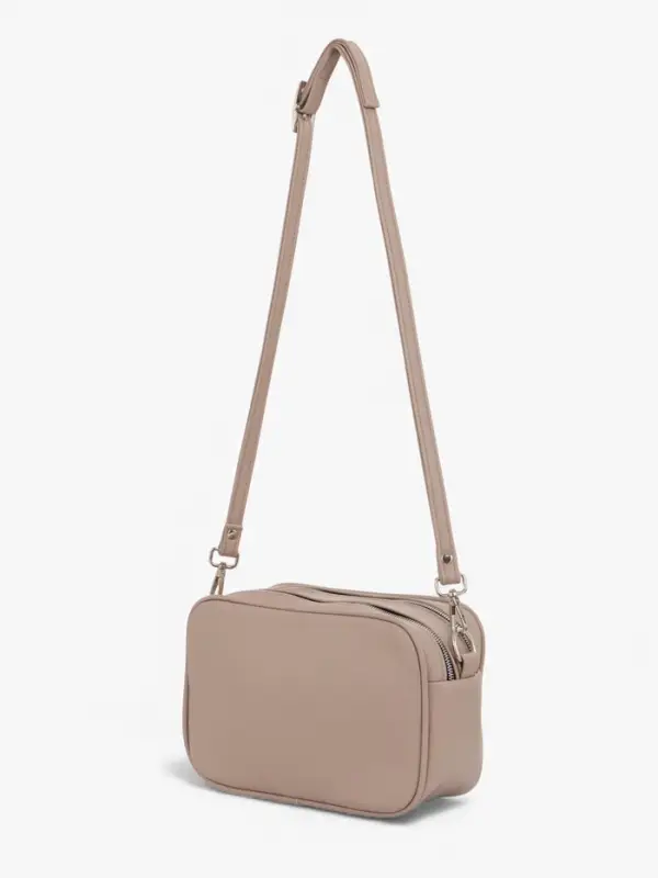 Сумка женская кросс-боди TEXTURA на молнии, 24&times;9&times;15 см, бежевая