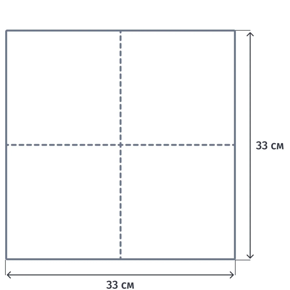 Салфетки бумажные Luscan 3сл 33х33см белые целлюлоза 200шт/уп_Спб