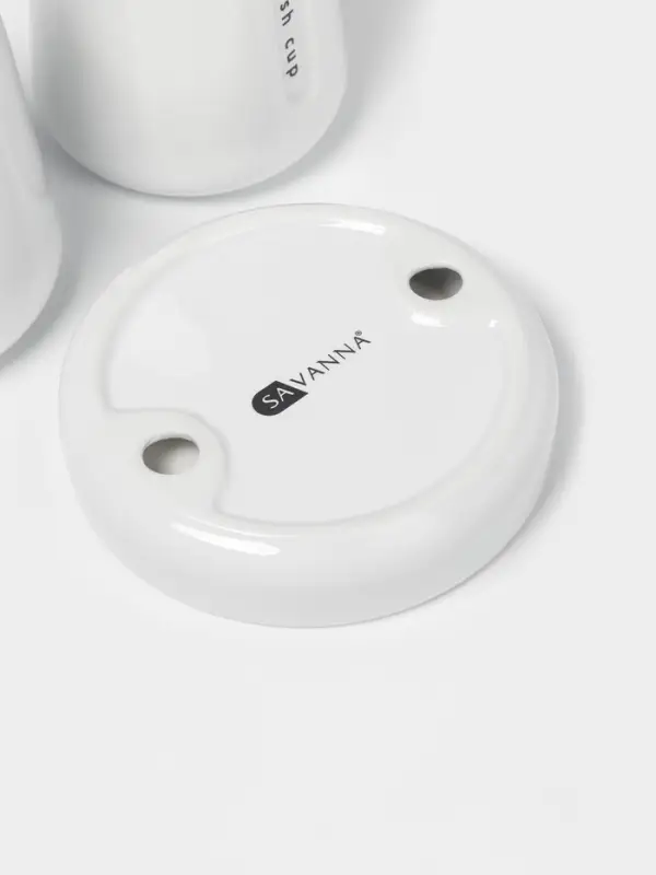 Набор для ванной SAVANNA &laquo;Мини&raquo;, 3 предмета, пенный дозатор для жидкого мыла, стакан, мыльница