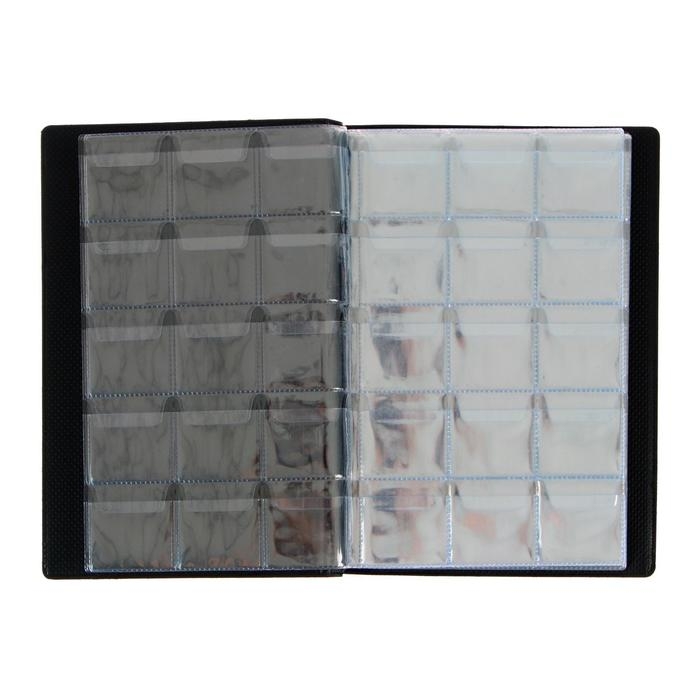 Альбом для монет 125 х 185 мм Calligrata, на 240 монет, ячейка 35 х 35 мм, 16 листов, обложка ПВХ, коричневый Альбом для монет 125 х 185 мм Calligrata, на 240 монет, ячейка 35 х 35 мм, 16 листов, обложка ПВХ, коричневый