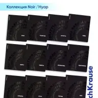 Комплект тетрадей 48 листов в клетку/линейку ErichKrause Noir, 12 штук