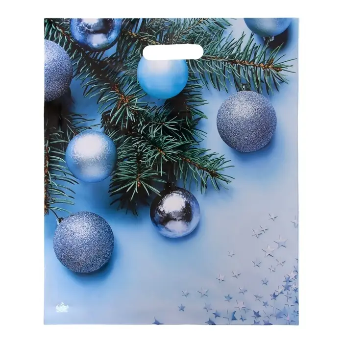 Пакет Пакет "Звездное конфетти", полиэтиленовый с вырубной ручкой, 45 х 38 см.