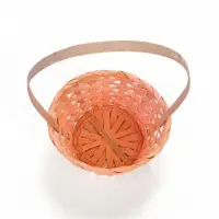 Корзина плетёная 13&times;9.5/28 см, персиковый, бамбук