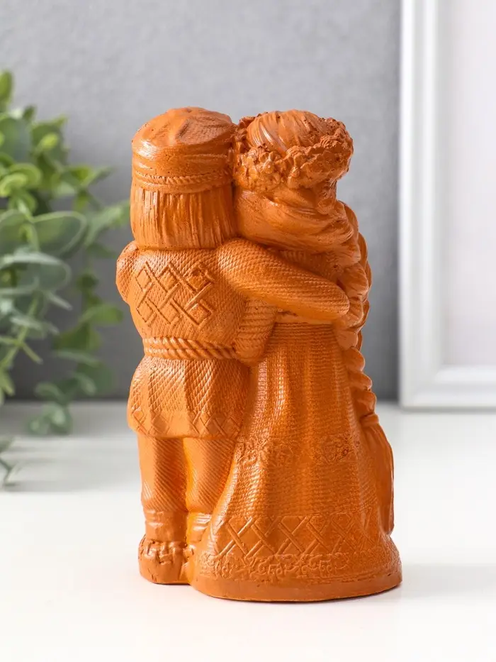 Фигурка &laquo;Оберег неразлучники&raquo;, 14&times;8&times;5.5 см, красная глина