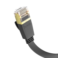 Патч-корд Hoco US07 Gigabit Ethernet, UTP 6е кат., RJ-45(m)-RJ-45(m), 20 м, чёрный
