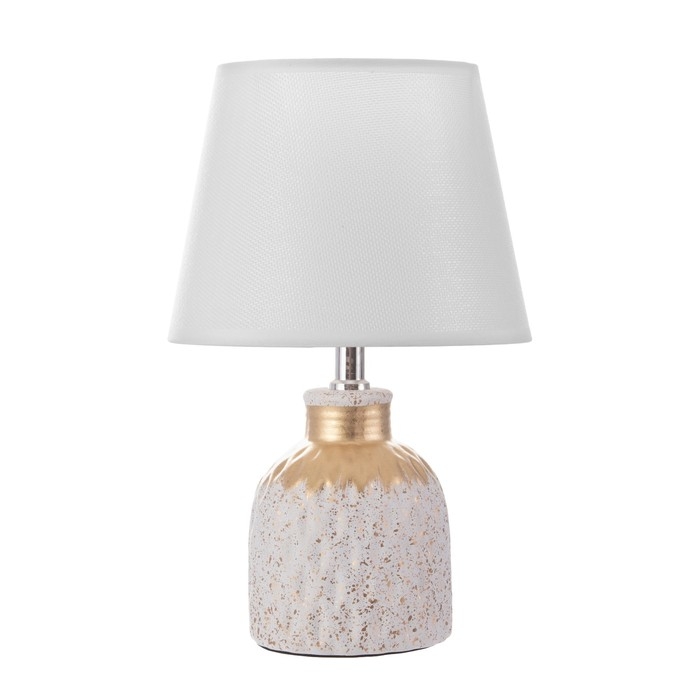 Настольная лампа Настольная лампа "Луиза" Е14 40Вт бело-золотой 20х20х32 см