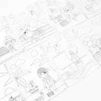 Гравюра блокнот "Пираты", 9 листов, штихель