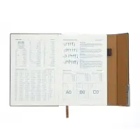 Ежедневник недатированный, формат А5. 128 листов, 80 г, клетка, с клапаном, ляссе, синий