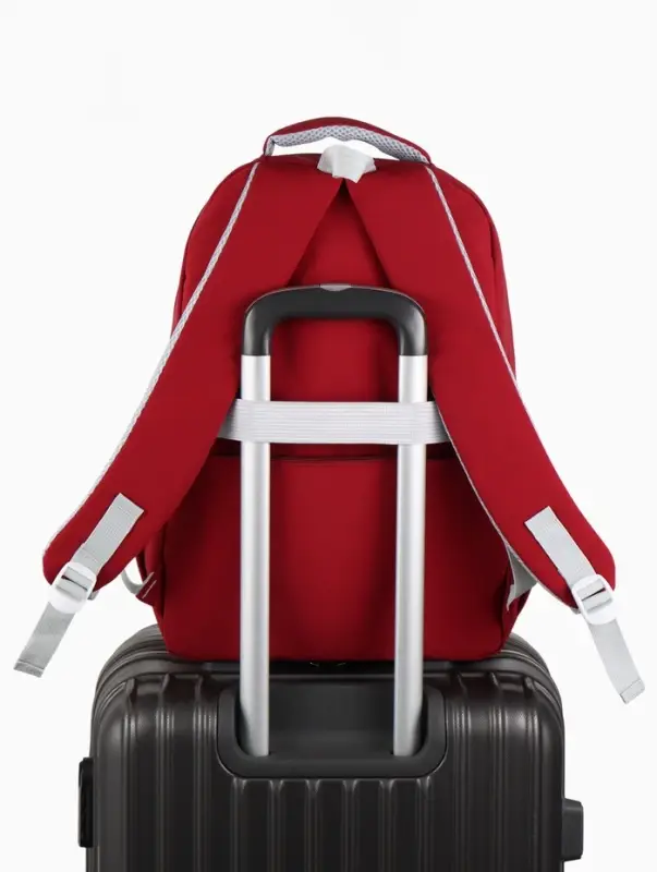 Рюкзак школьный &laquo;Зайчик&raquo;, однотонный, для девочки, 31&times;13&times;48 см, бордовый