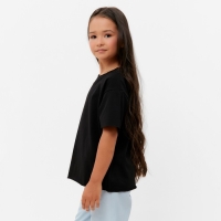 Футболка детская KAFTAN "Basic line", р. 30 (98-104 см), черный