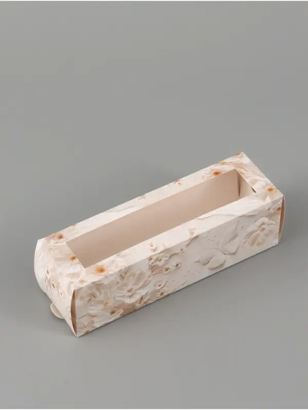 Коробка подарочная с окном &laquo;С любовью&raquo;, 18&times;5.5&times;5.5 см, самосборная